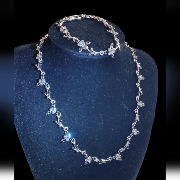 Vtg. Set necklace with bracelet - Picture 2 of 6